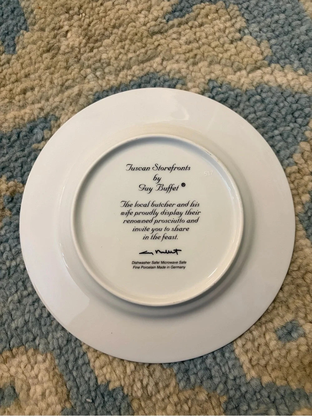 Tuscan Storefronts by Guy Buffet, Serving dish and plates